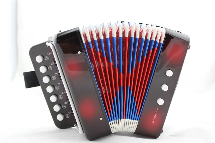 Детский аккордеон маленький детский инструмент для раннего развития цветной на