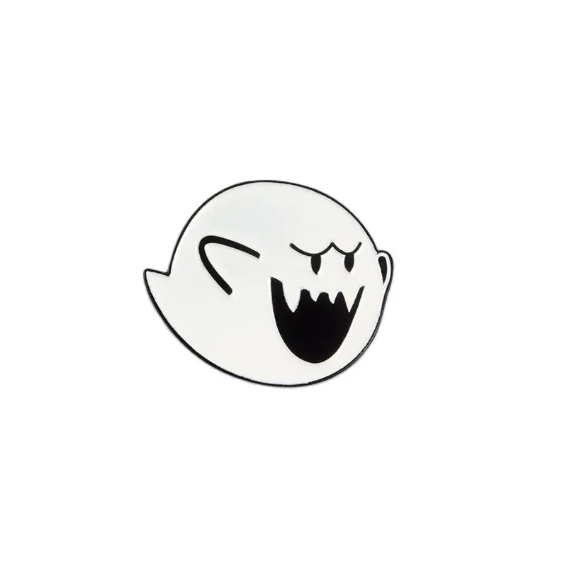 

Boo Ghost Soft Enamel Brooches Game Pins Denim Clothes Bag Buckle Button Badge Punk Jewelry Gift for Fans Friends