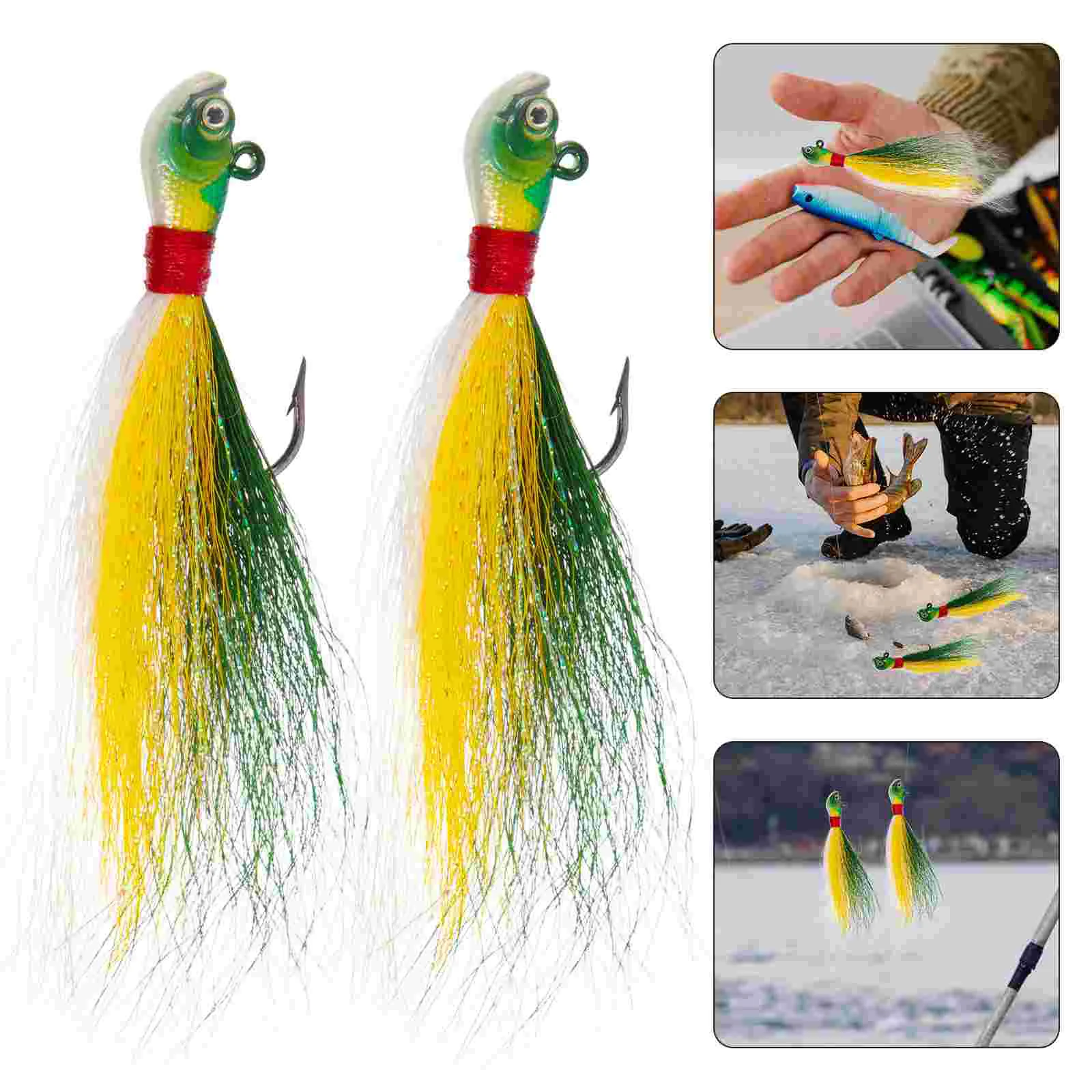 

Baits Lure Fake Bait Saltwater Jigs Bucktail Equipment Artificial Simulated Tool Supplies Professional Imitation Lifelike Sturdy