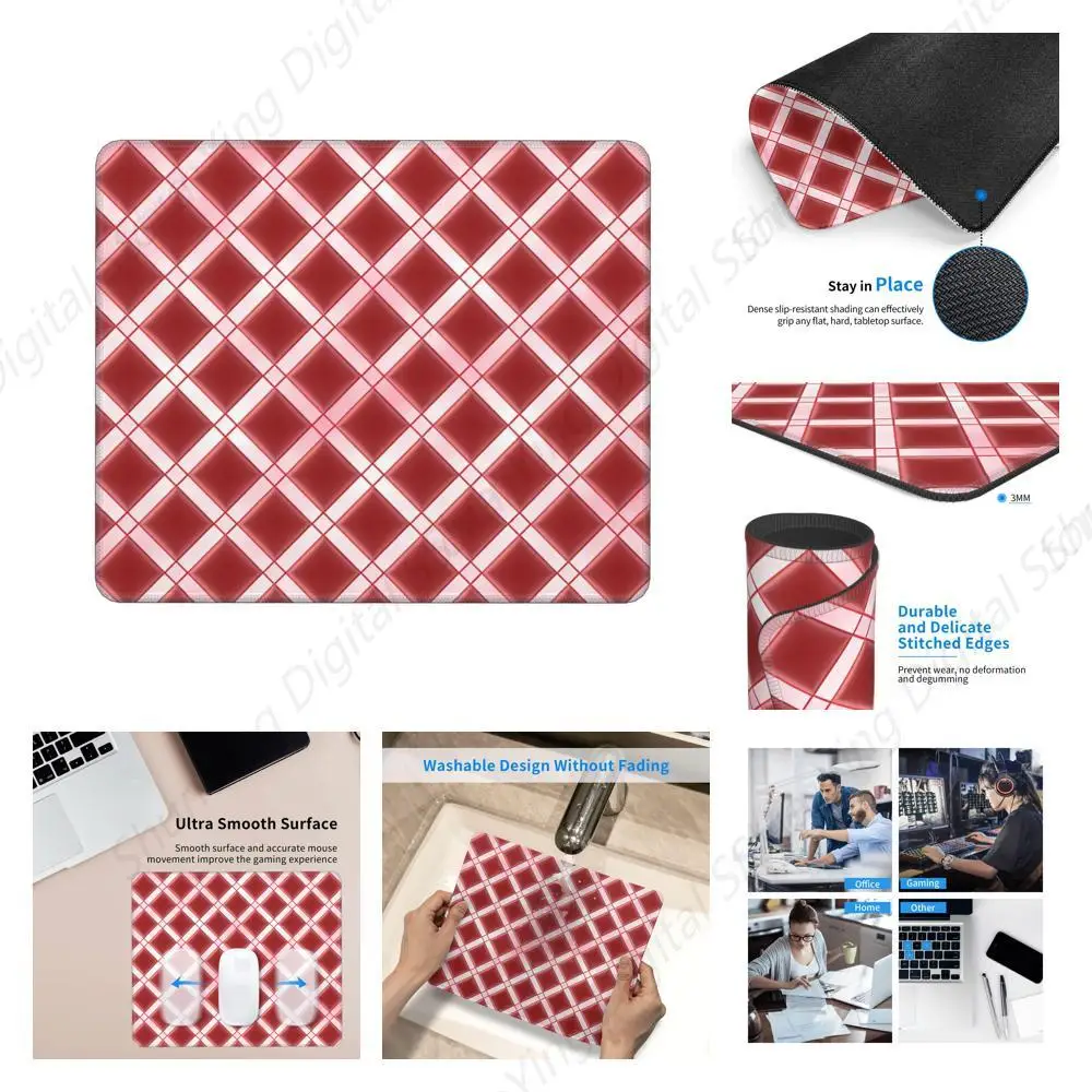 Подарочный коврик для мыши розовый романтический мужской и женский моющийся