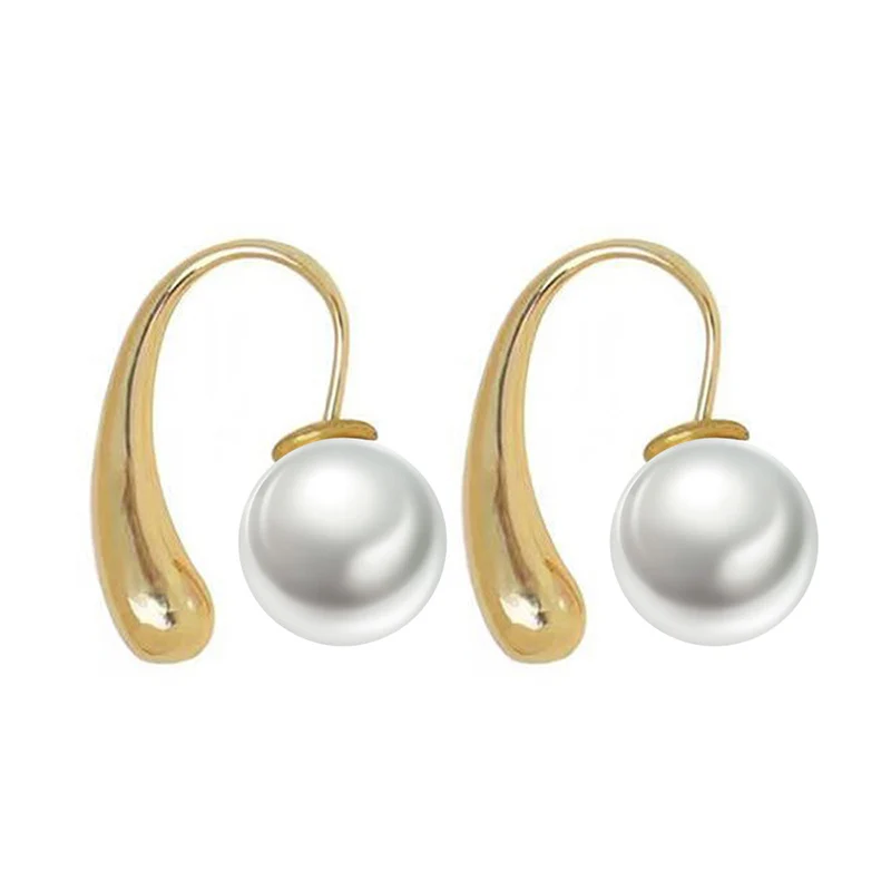 Простые ретро серьги в форме капли серьги-крючки роскошные высококачественные