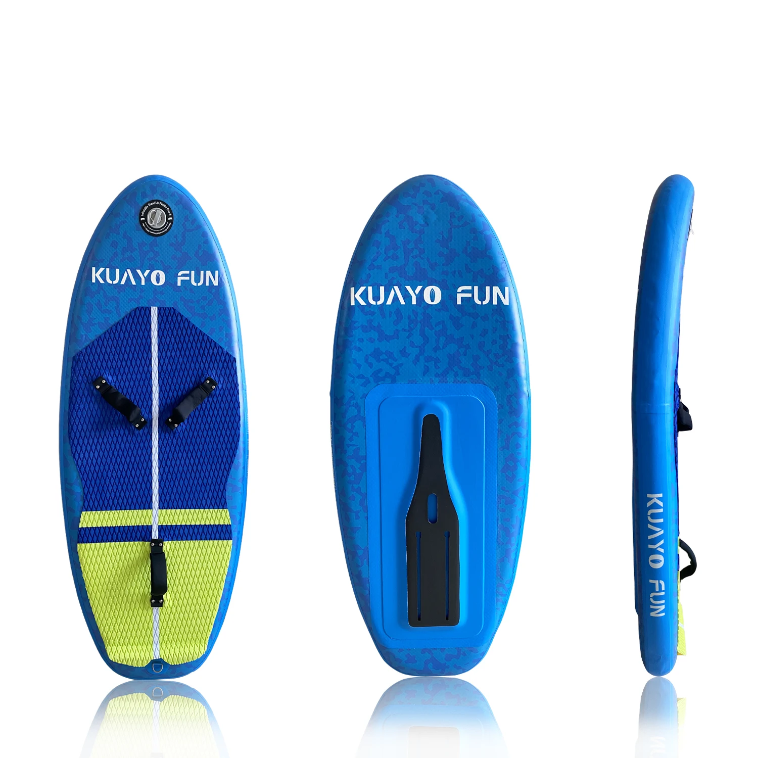 Надувная доска для серфинга KUAYO Л-л темно-синяя ПВХ матовый материал кайта
