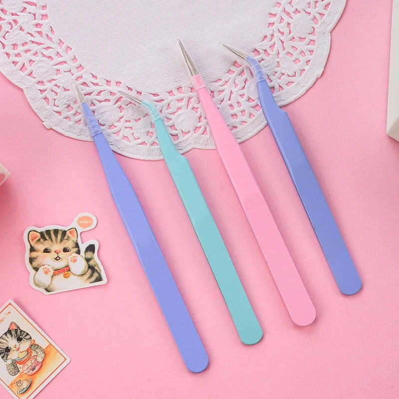 

Decor 1pc/pack Stainless Steel Tweezers Accessories Sticker Tool for Scrapbooking Journals Utility Knife Kawaii Stationery