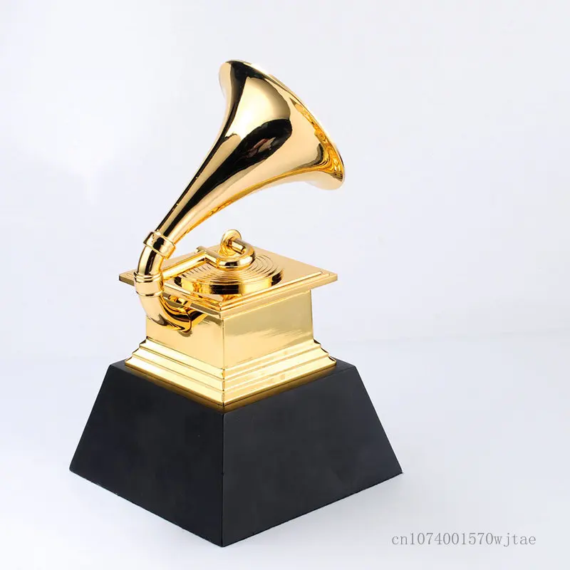 Customized New Creative Grammy Trophy Award Souvenir Excellent People Home Decor Honors Professional Production of Metal Trophy images - 6