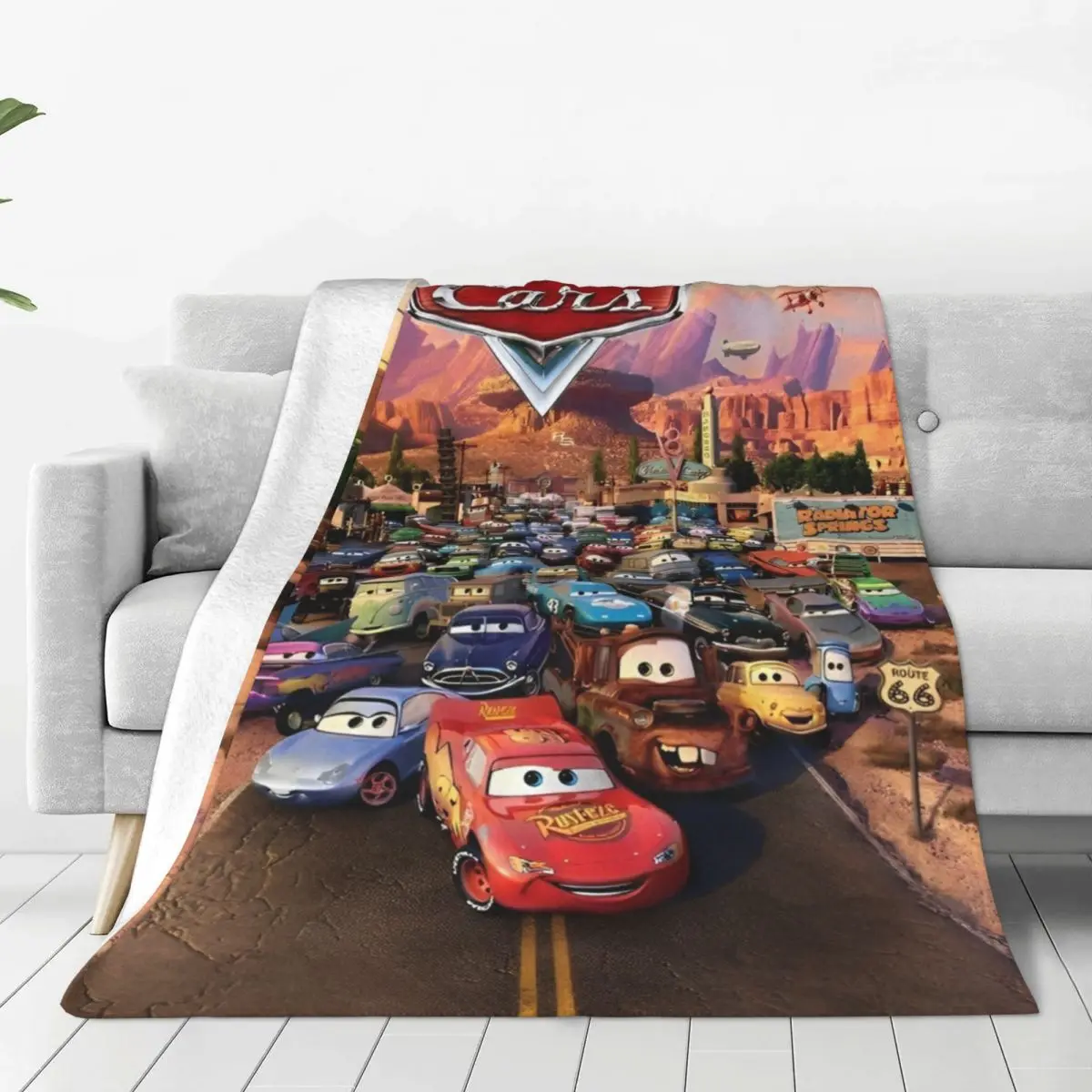 Супер мягкое одеяло для путешествий офиса Pixar Lightning McQueen автомобили постельное