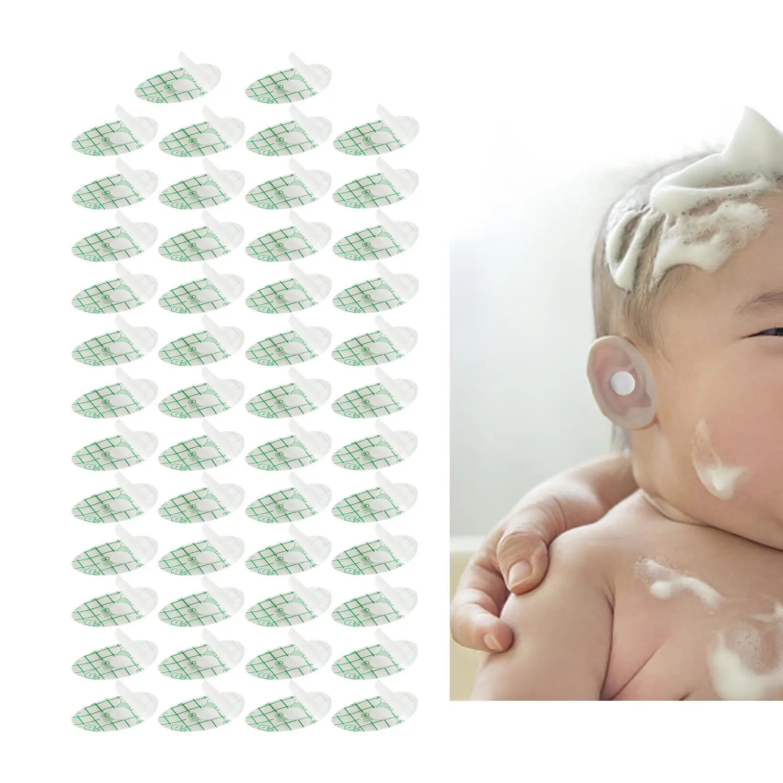 

50x Waterproof Baby Ear Stickers Earmuffs ears Protector Covers for Water Sports