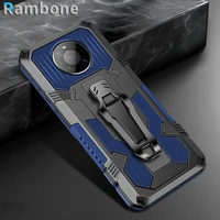 kickstand phone case for huawei p30 p40 litee p40pro shockproof back clip protection cover for huawei mate 40 30pro p smart 2021