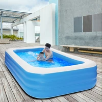 262302cm large inflatable swimming pool square family bpa free above ground swimming children kids inflatable pool bathing tubs