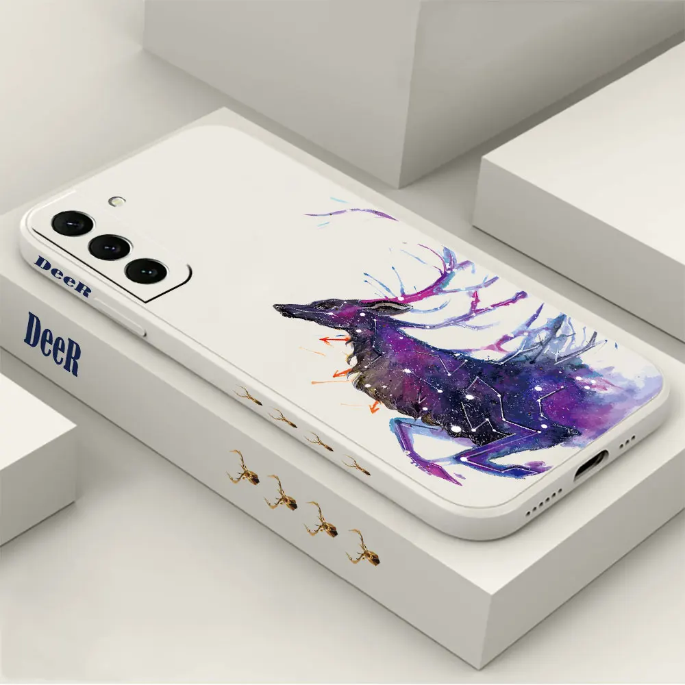 

Starry Elk Deer Phone Case For Samsung Galaxy S23 S22 S21 S20 Ultra FE 5G S11 S11E S10 10E S9 Plus Lite Cover Fundas Cqoues Capa