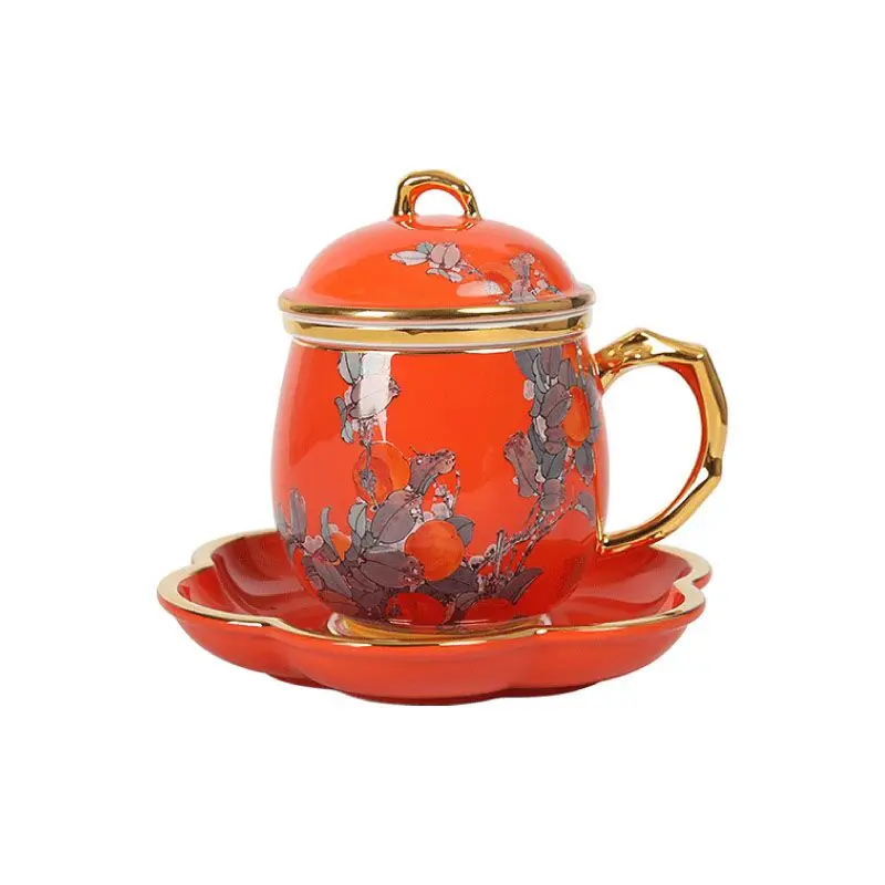 

Special Offer Everything Goes Well Cup With Lid Ceramic Cup Tea Water Separation Birthday Creative Gift Cultural