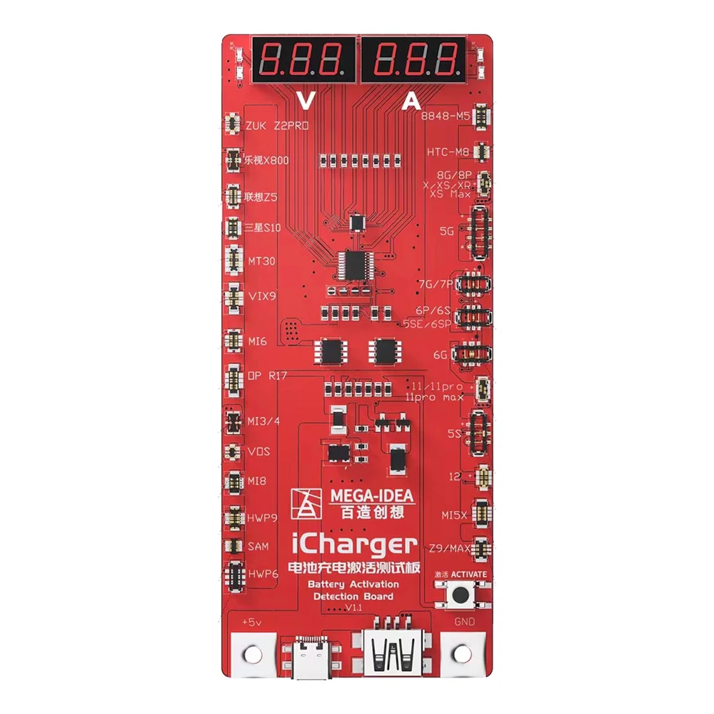 Плата обнаружения аккумулятора QIANLI MEGA-IDEA iCharger быстрая зарядка для iPhone Android ремонт