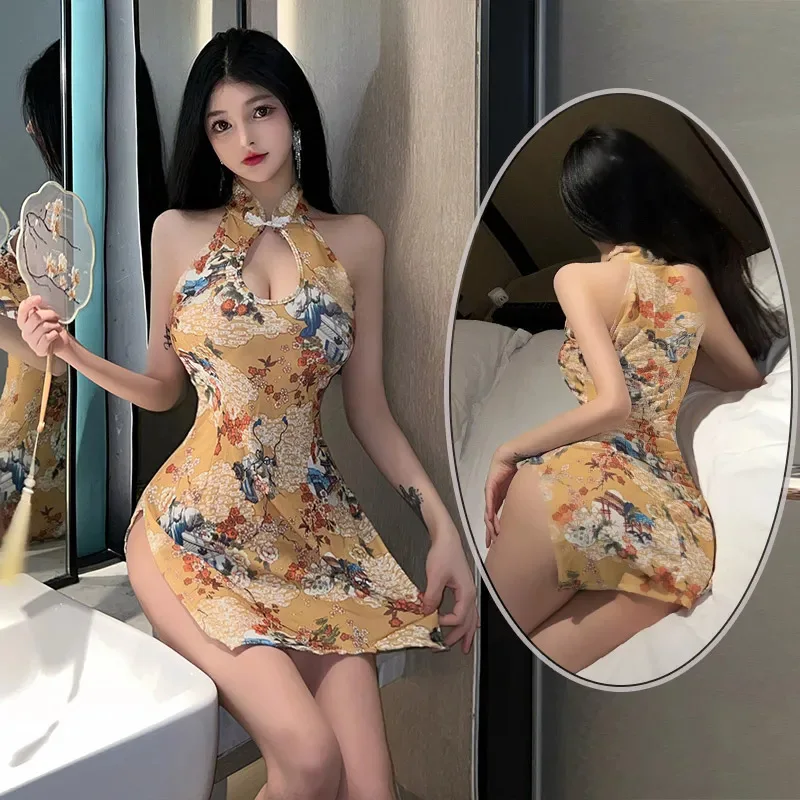 Китайское нижнее белье Qipao ночное ролевые игры платье-Ципао экзотическое