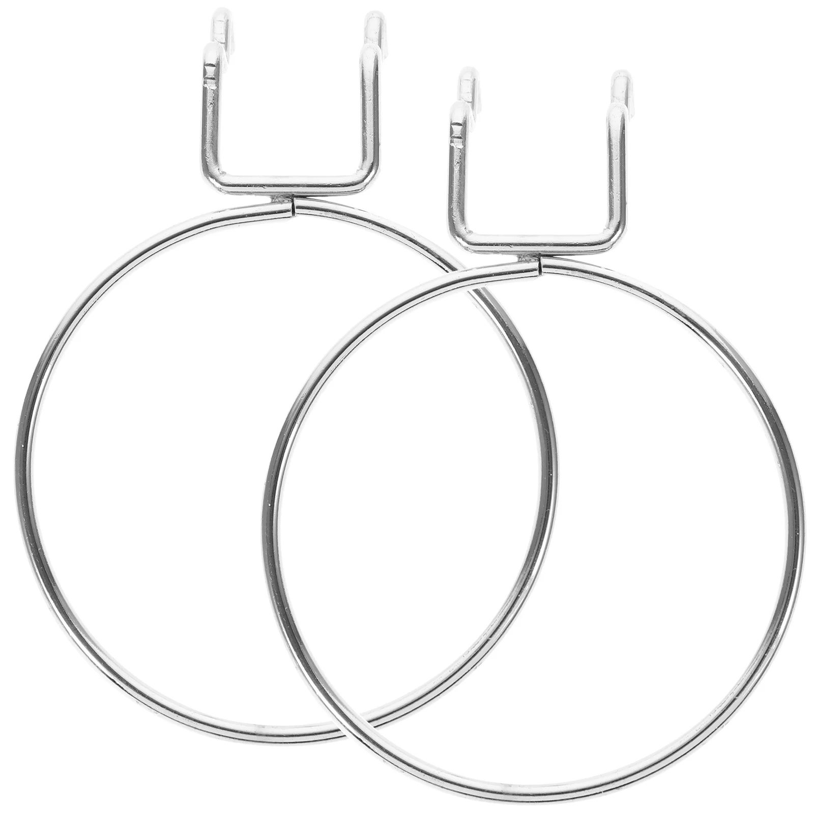 

2pcs Peg Board Hook Stainless Steel Pegboard Peg Pegboard Drill Holder Accessory