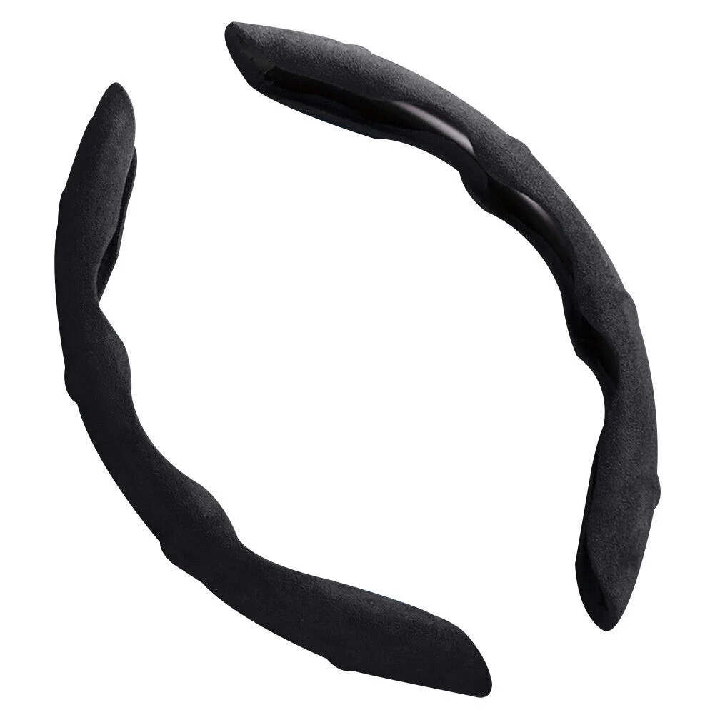 

Car Universal Steering Wheel Cover Luxury Suede Cover 38cm/15in Non-Slip Breathable Anti-slip Black, Red, Brown, Pink Accessorie