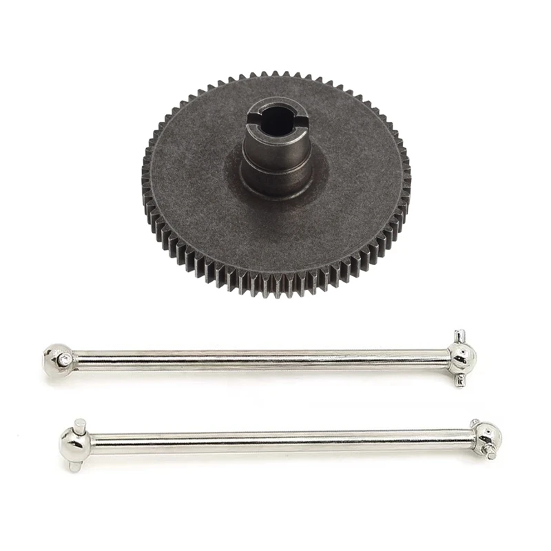 

3 шт. для WLtoys 104001 1/10 обновленные детали для радиоуправляемых автомобилей, 2 шт. металлических приводных костей для собак и 1 шт. шестерня редук...