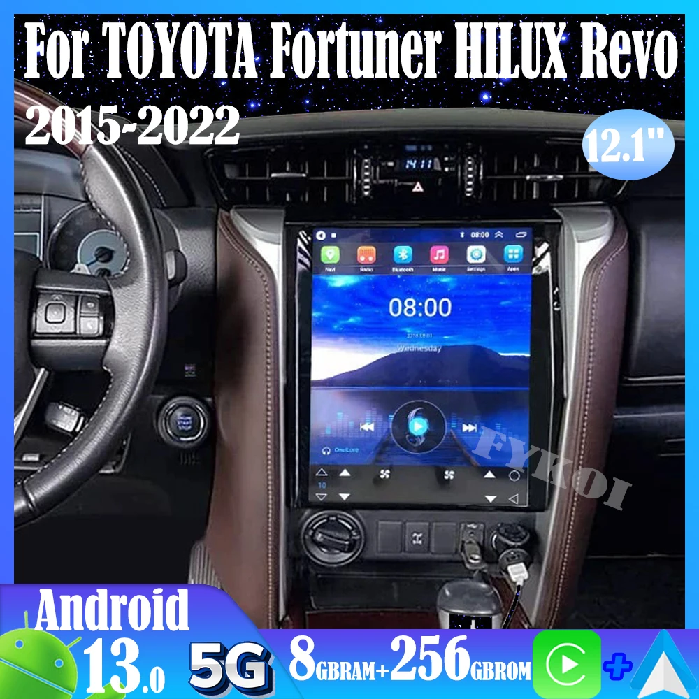 Android 13 для TOYOTA Fortuner HILUX Revo 2015-2022 автомобильное радио автомобильный мультимедийный