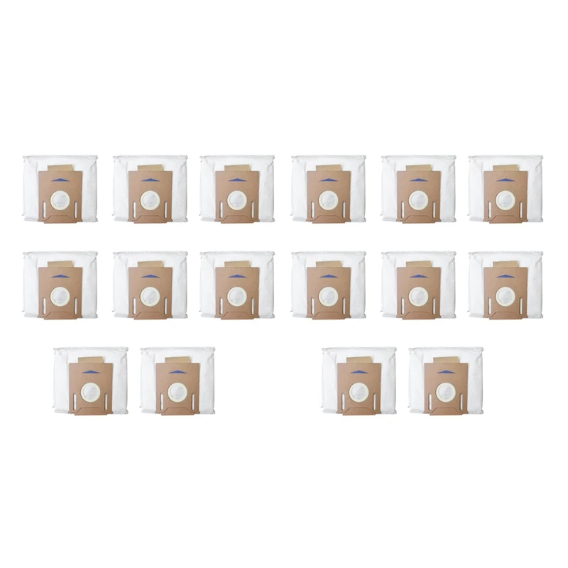 

16Pcs For ECOVACS DEEBOT OZMO T8 Robot Vacuum Cleaner High Capacity Leakproof Dust Bag Replacement Accessories Kit