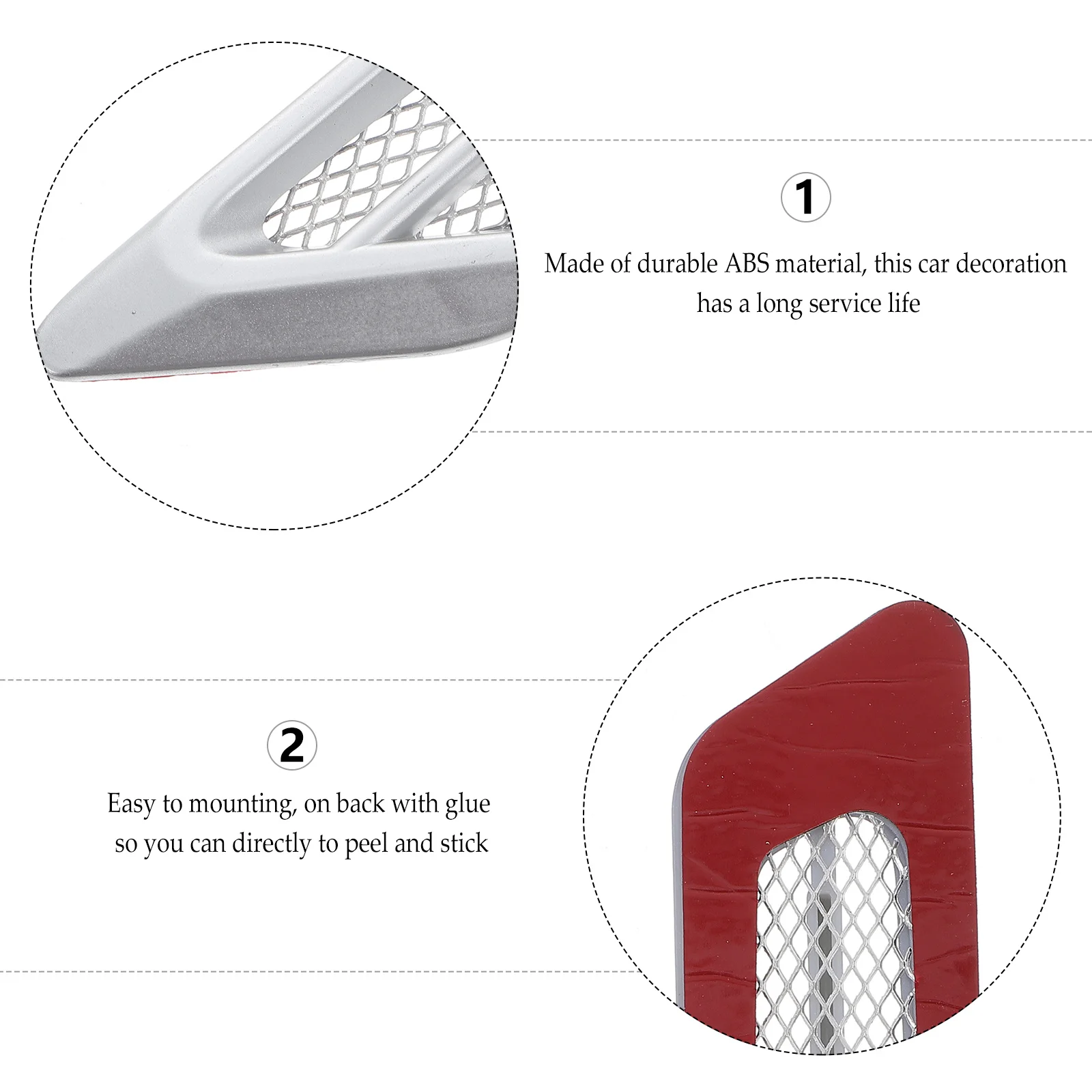 Автомобильная боковая решетка воздушного потока имитация розетки