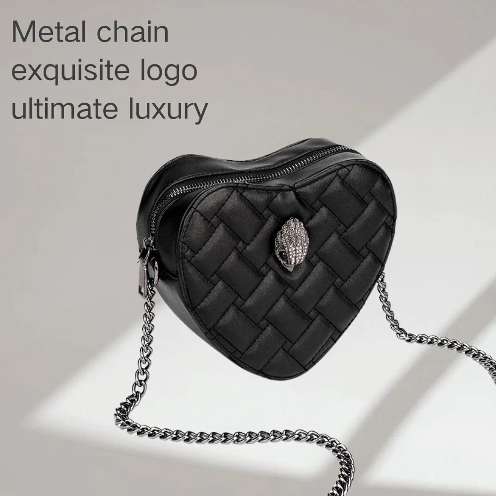 KURT GEIGER LONDON в форме сердца роскошная брендовая сумка женская черная дизайнерская
