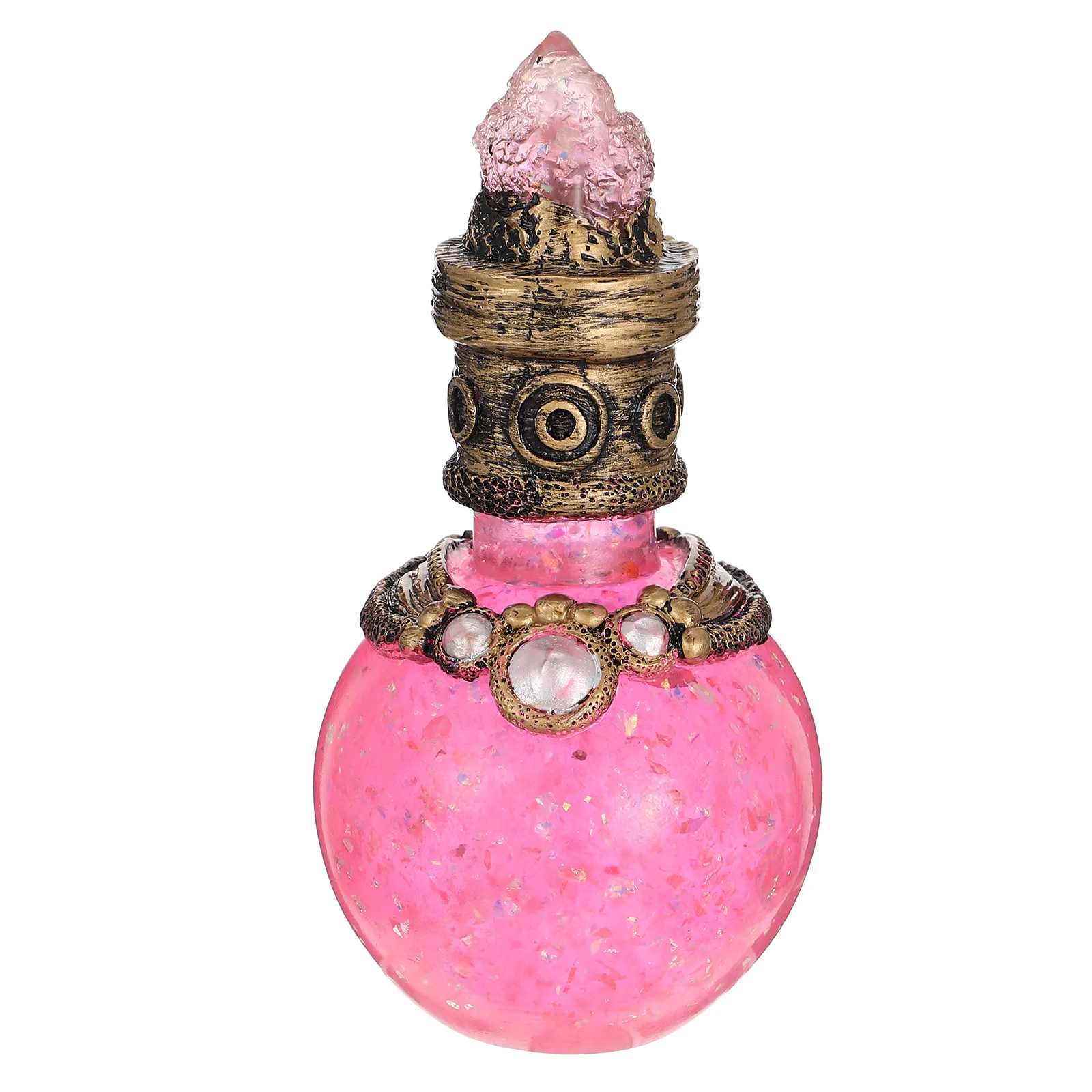 

Home Decoration Moon Bottle Shiny Figurine Statue Desktop Adorn Resin Craft
