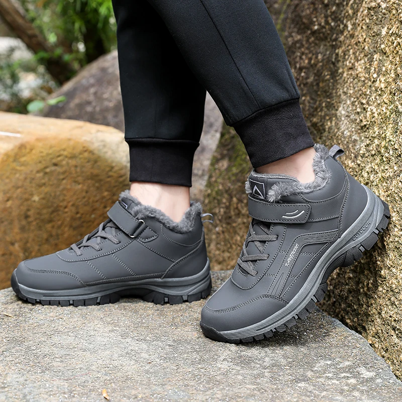 Зимние кашемировые теплые модные кроссовки для отдыха на открытом воздухе снега