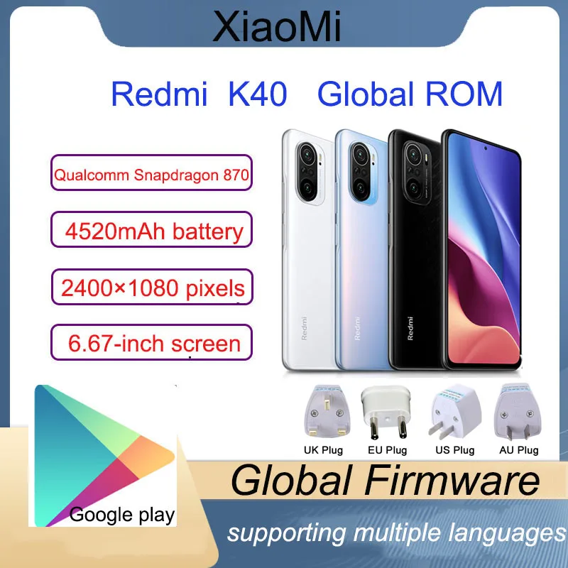 Redmi K40 Smartphone Snapdragon NFC 6GB 870 6.67