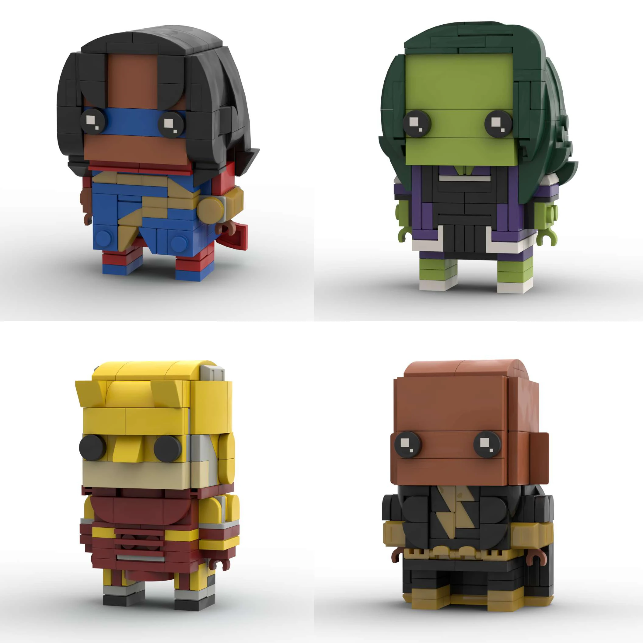 

Moc Creative DIY Assembling Building Blocks Munroe she-hulk adam Kamala Khan Daredevil Brickheadz Series toys for Children Gifts