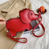 new creative funny elephant shape shoudler bag for women mini cartoon crossbody bag phonepurses coin bag messenger bag