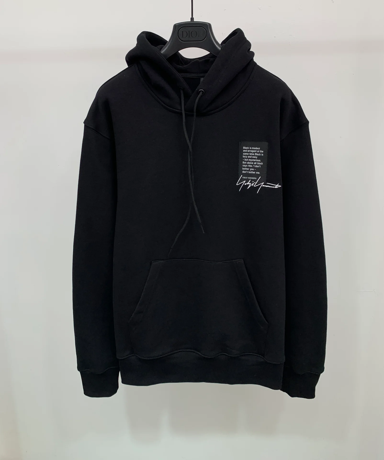 

YOHJI YAMAMOTO Pullover Hoodie Fashion Brand Dark Black Design Men Pullover Autumn High Quality Sports Causal Male Hoodie