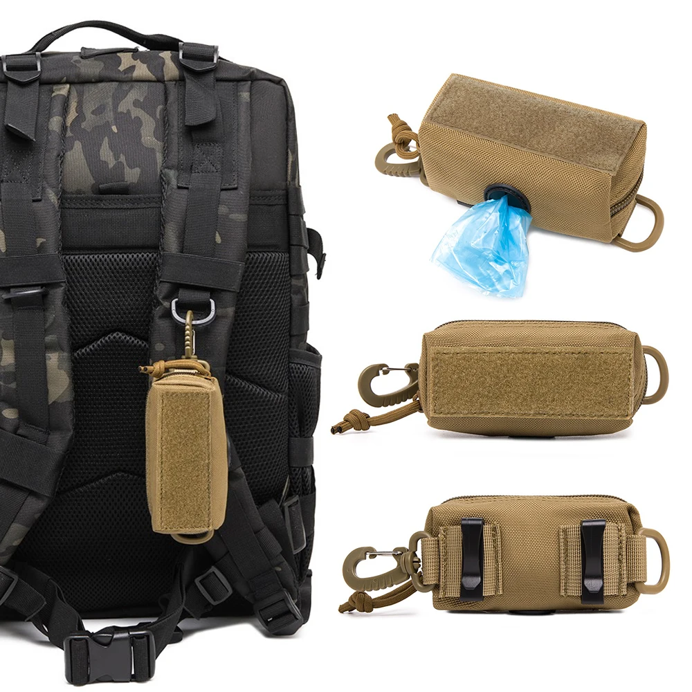 

LUC Tactical Belt Waist Pack EDC Molle Pouch Garbage Bag Wallet Card Key Camping Hiking Hunting Outdoor Coin Purse Hanging Bag