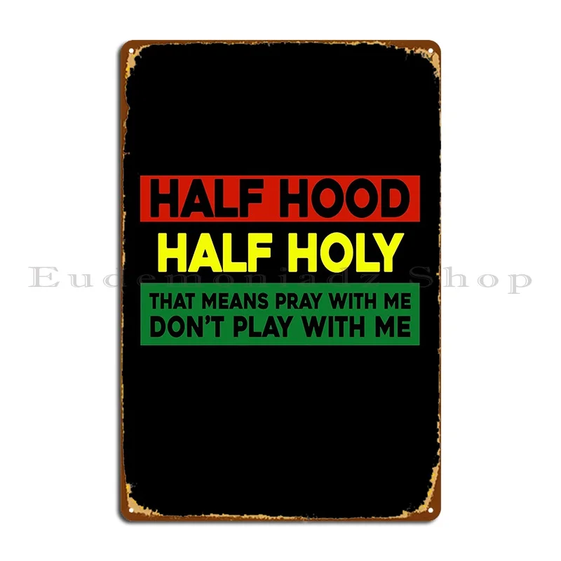 Половина капюшона половина Святой молитвы со мной Не играйте металлический знак
