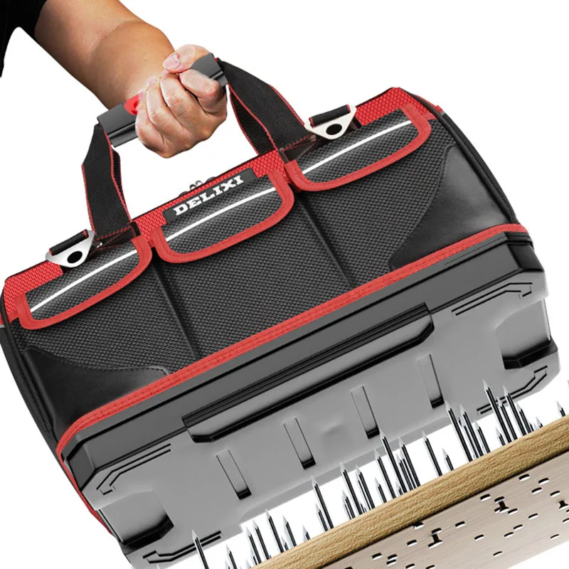

Multifunctional Tools Bag Storage Pouch Portable Workshop Electrician 1680D Oxford Cloth Suitcase Professional Empty Tool Bag