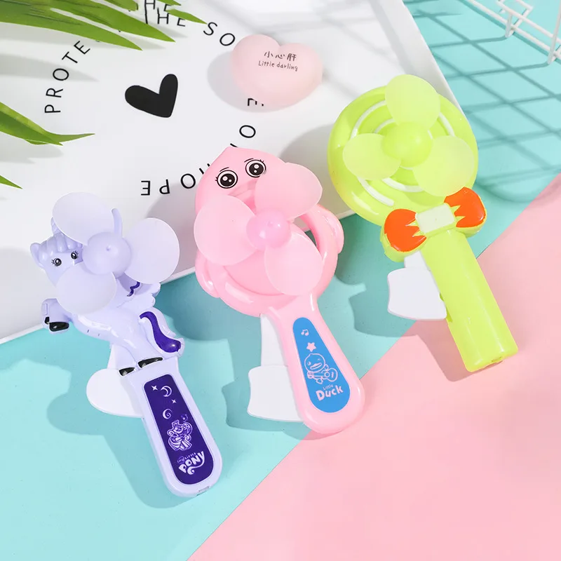 

1pcs Cartoon Cute Hand Pressure Fan Student Mini Hand-held Small Fan Children Summer Cool Toy Stall Artifact