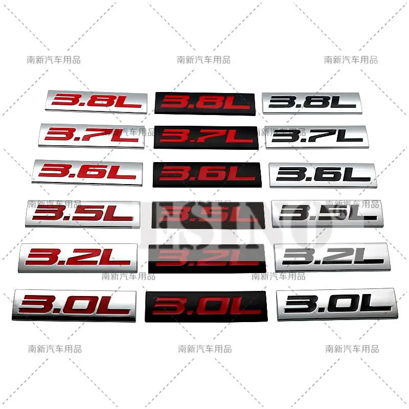 Автомобильный Стайлинг 3D Металл Хром Цинковый Сплав Клейкая эмблема 3 0 л 2 5 6 7 8