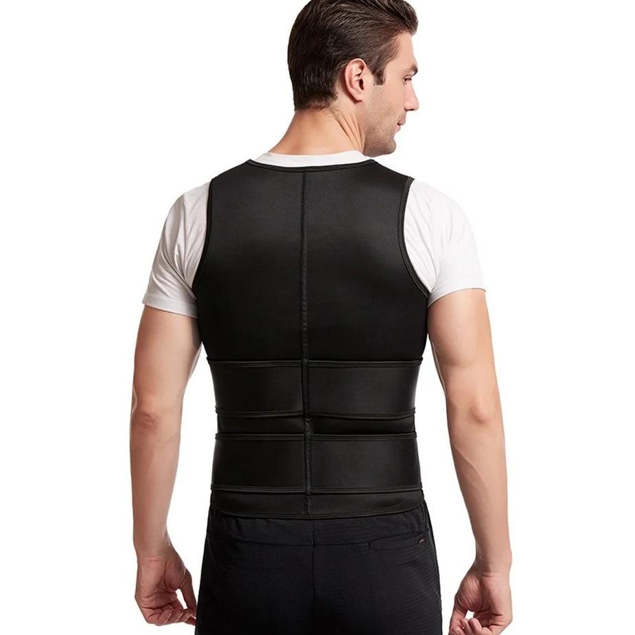 

Sauna Waist Mens Binder Body Reductive Slimming Shaper Abdominal Fat Sweat Vest Corset Belt Belly Underwear Burner Chest Girdle