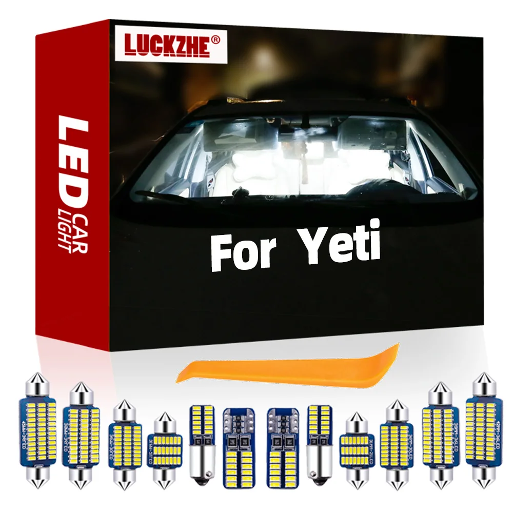 

Led Interior Light Kit For Skoda Yeti 5L 2009 2010 2011 2012 2013 12014 2015 2016 2017 Car Reading Lamp Bulbs Canbus No Error