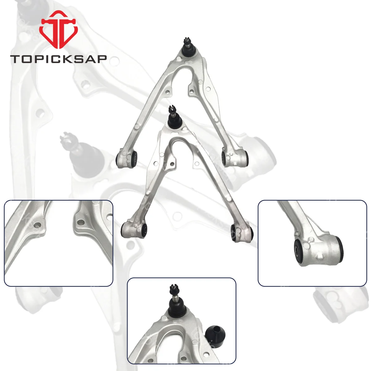 

TOPICKSAP Pair Front Lower Control Arm Ball Joint for Cadillac Escalade EXT GMC Chevy Sierra Silverado 1500 Tahoe 2007 - 2014