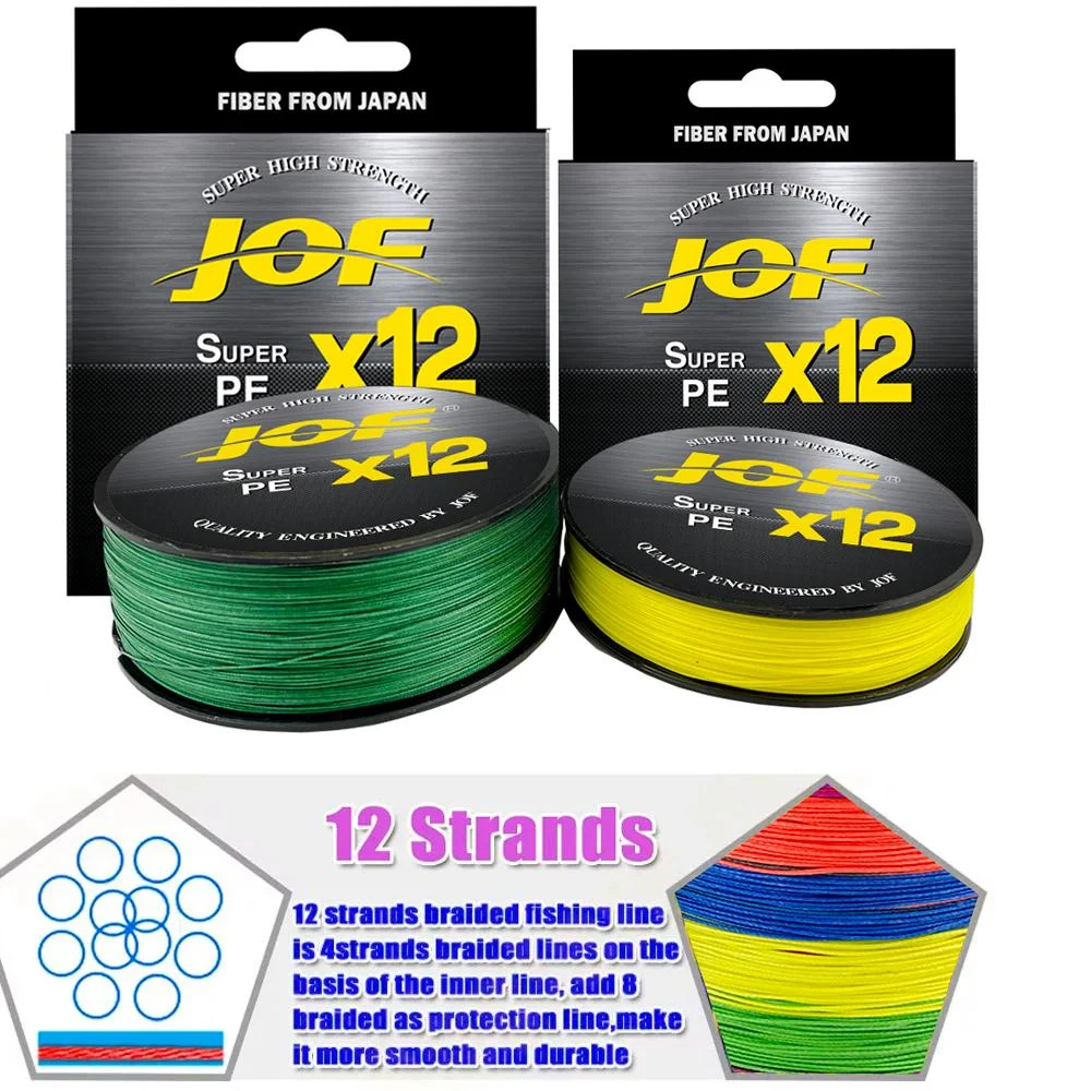 Новая 12-прядная многоцветная мультифиламентная плетеная полиэтиленовая леска 300