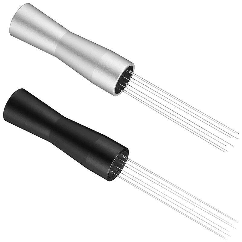 

Espresso Coffee Stirrer Hand Tampers 2 Pcs Stainless Steel WDT Tool Barista Espresso Tamper Espresso Distribution Tool
