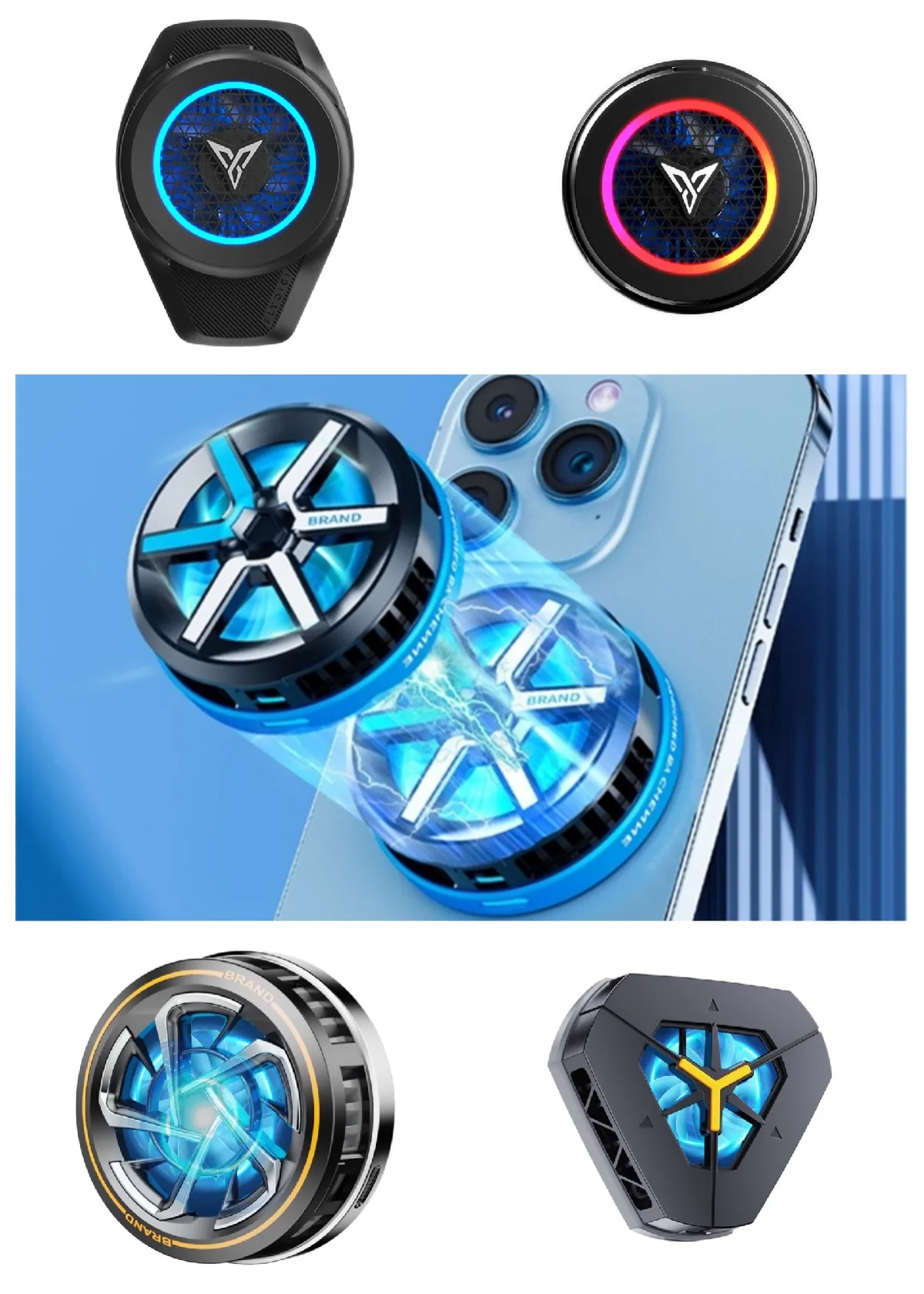 

Low Noise Mobile Phone Heat Sink Magnetic Absorption Semiconductor Refrigeration Smartphones Heat Radiator for Mobile Gaming