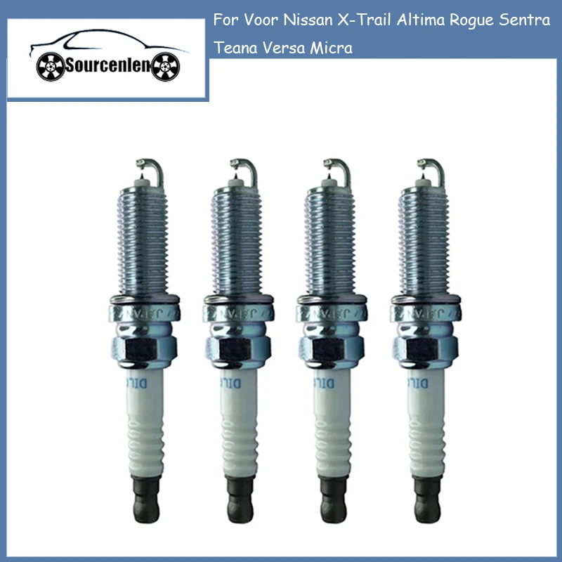 

4Pcs 22401-JA01B Iridium Spark Plug DILKAR6A11 for Voor Nissan X-Trail Altima Rogue Sentra Teana Versa Micra JA01B Auto Deel