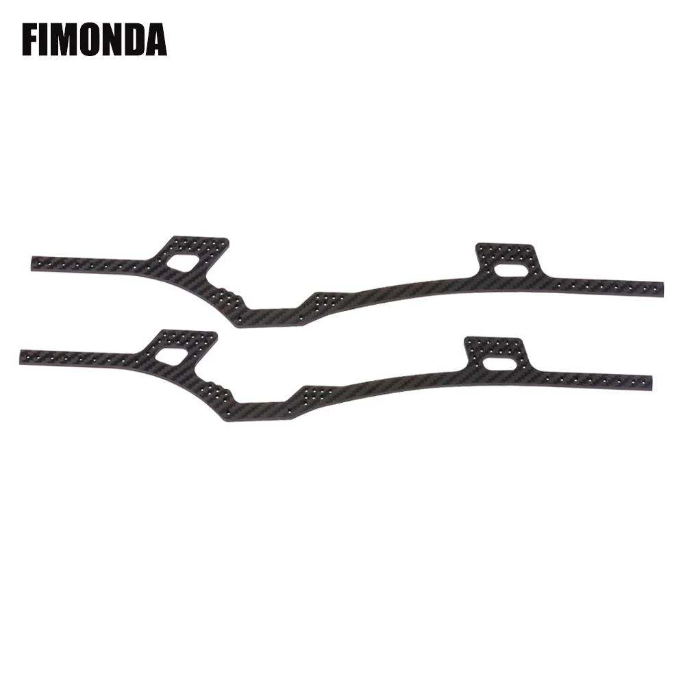 

2 Pcs Carbon Fiber LCG Chassis Rails Cheater Rigs Frame Kit for 1/10 RC Crawler Lower Center of Gravity Upgrade VS Gspeed V3 TGH