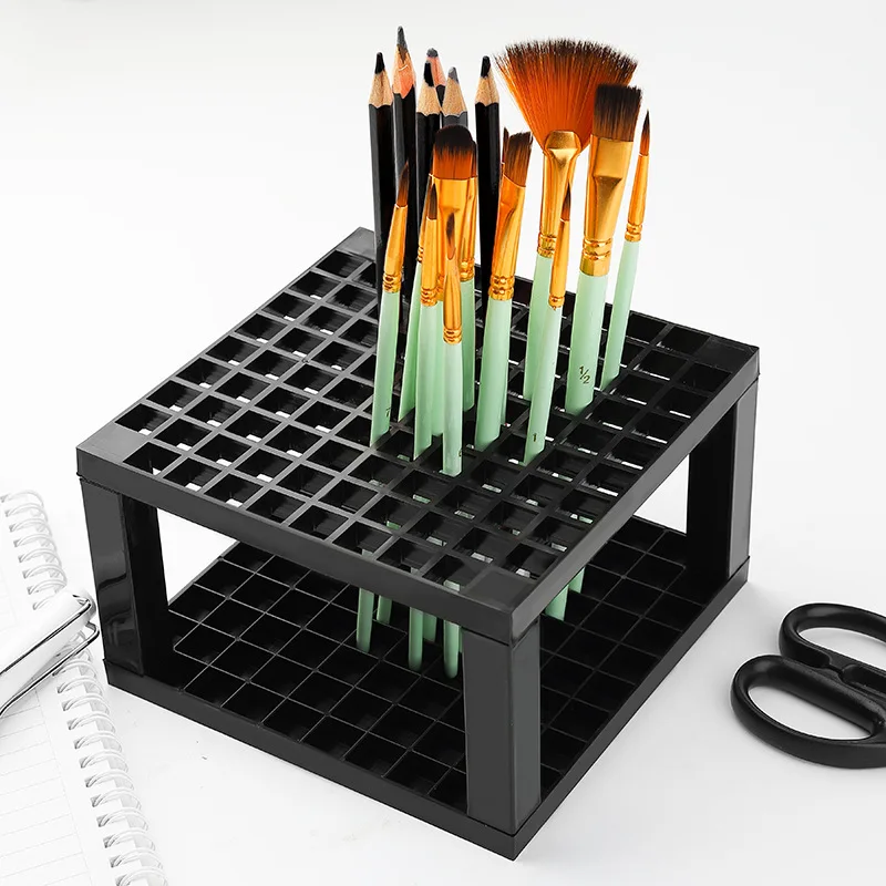 

Create Pencil&Brush Holder Organizer Detachable 96 Hole Pencil Holder for Desk Pens Paint Brushes Colored Pencils Markers