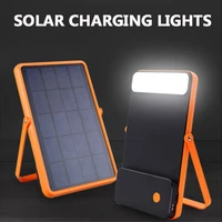 solar rechargeable emergency light outdoor lighting multi functional solar panel with light solar tent light camping light