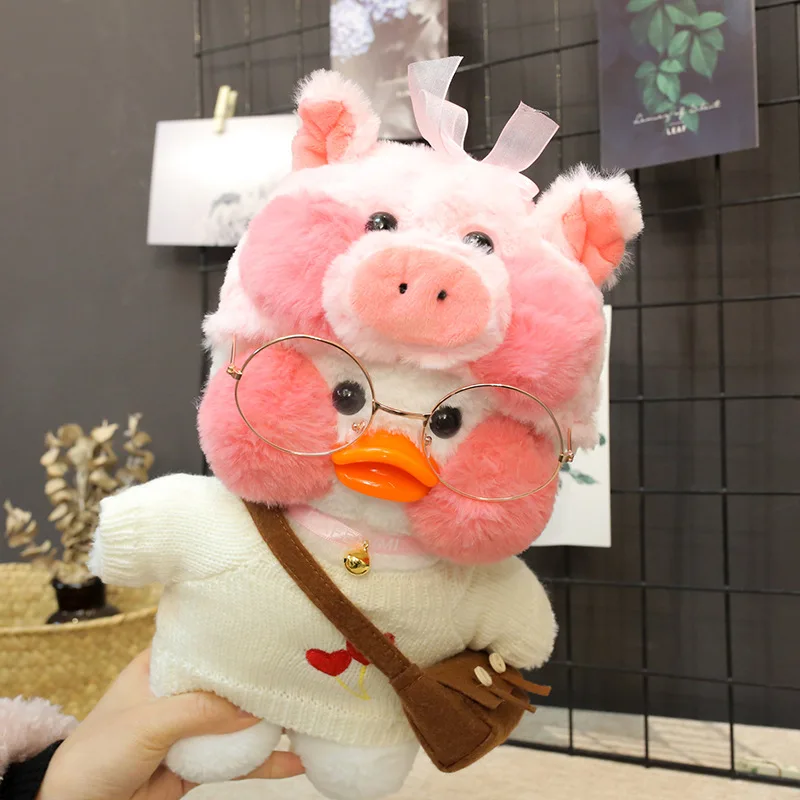 1PC Hair Band Hat Clothes Doll Accessories for 30cm LaLafanfan Duck Plush Dolls Outfit Headband Sweater for 20-30cm Stuffed Toy images - 6