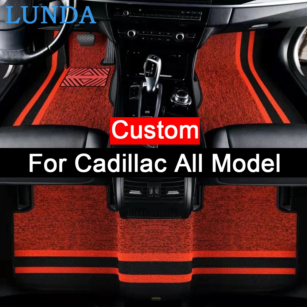 

New Custom Car Floor Mats For Cadillac XT4 XT6 CTS DTS STS XTS ATS BLS SLS CT5 CT6 XT5 SRX XLR Car Lnterior Carpets