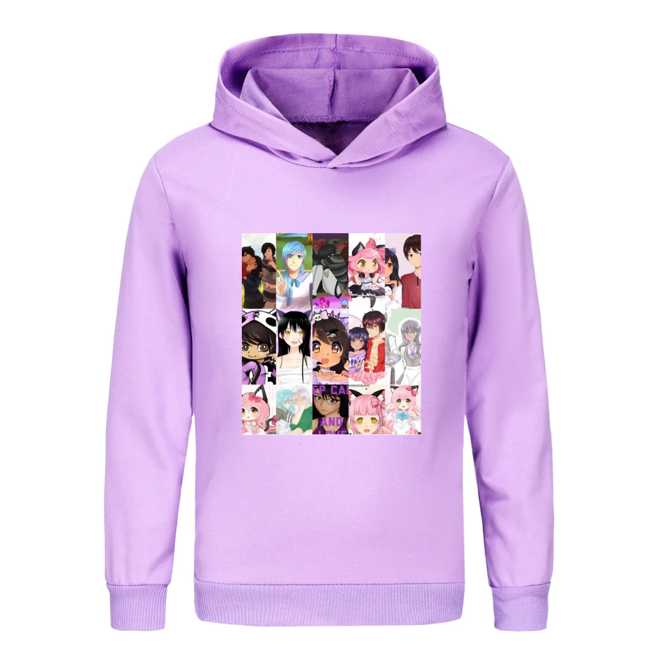 Толстовка с капюшоном APHMAU Модный пуловер надписью Аниме Манга мультфильмы для