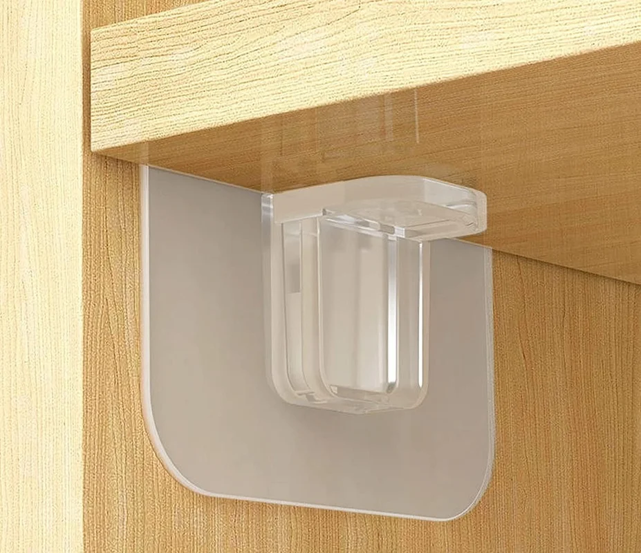 

Echome Shelf Support Adhesive Pegs Self Adhesive Closet Cabinet Shelf Support Clip Wall Hanger Clapboard Punch Free Hook Holder