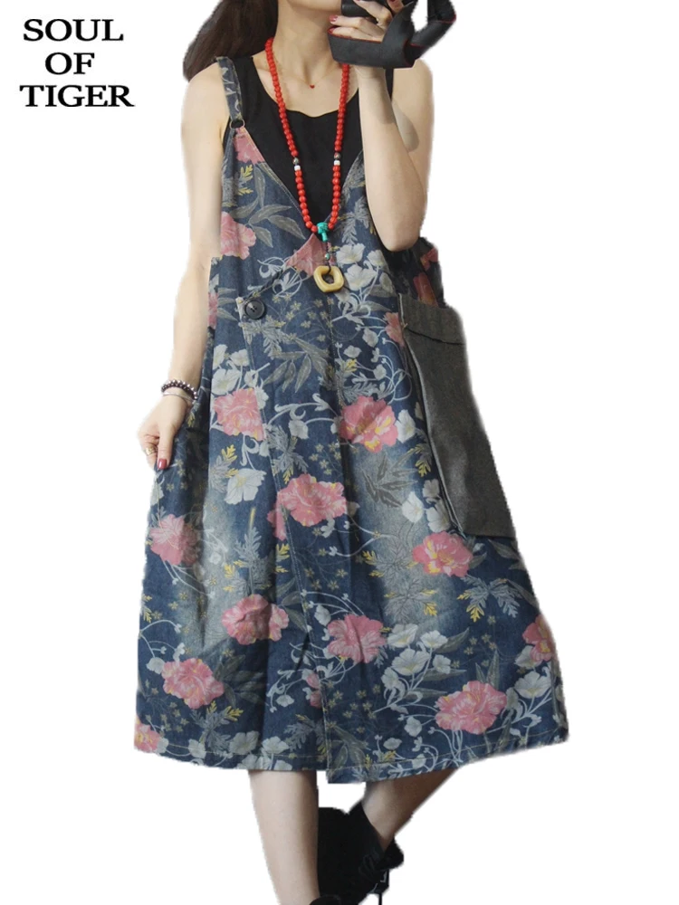 

Женское джинсовое платье-жилет с V-образным вырезом, без рукавов