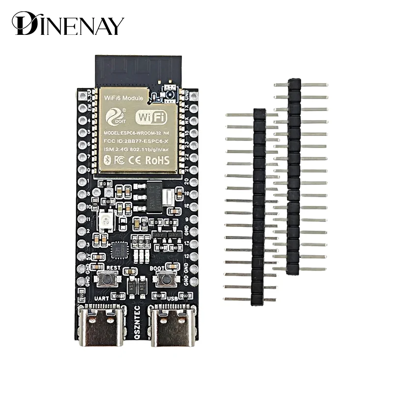 ESP32-C6-DevKitC-1 ESP32-C6 Core Board WIFI6 BLE Zigbee со сверхнизким энергопотреблением